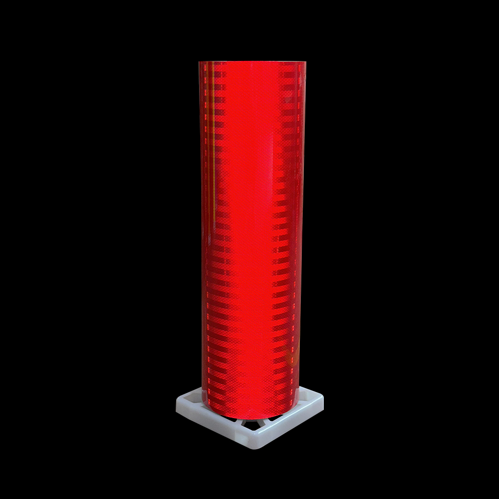 Red High Intensity Prismatic Reflective Sheeting - 